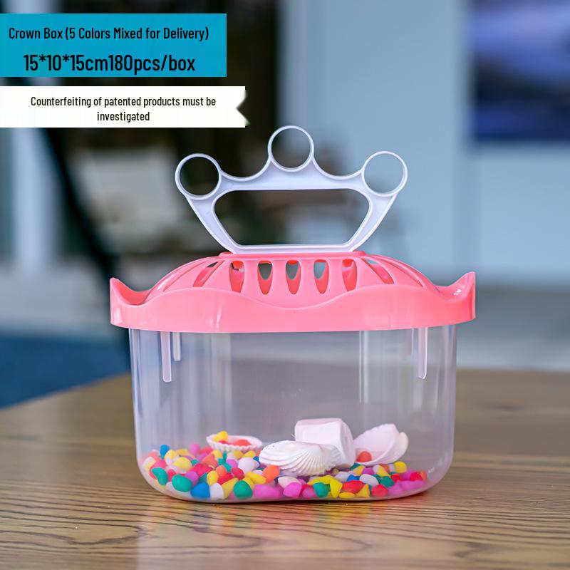 Прозрачный ручной бокс для разведения питомцев: Большой, Средний, Маленький - Аквариум для черепах, Контейнер для золотых рыбок, Закрытая клетка для хомяка