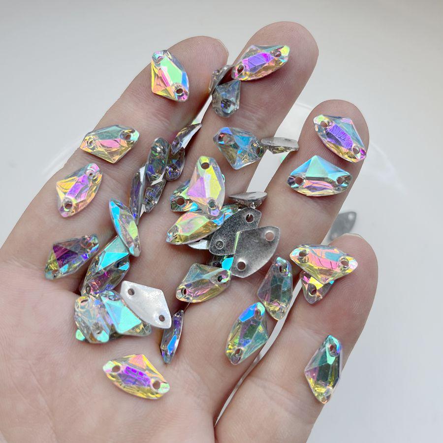 100 блестящих круглых/маркизных страз из смолы с двумя отверстиями для пришивания, подходящих для украшения платья, изготовления DIY-украшений, скрапбукинга