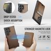 Leather Phone Case for Samsung Galaxy S26 Ultra S25 Edge S24 Plus S23 FE S22 S21 S20 Note20 Detachable Magnetic Card Slot Wallet