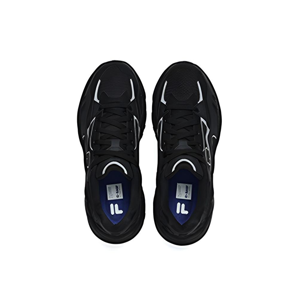 Fila Fusion Флэш-ткань Синтетическая кожа Повседневная обувь Прочные Низкие Lifestyle Кроссовки Мужские Кроссовки Черный T12M231117FBK