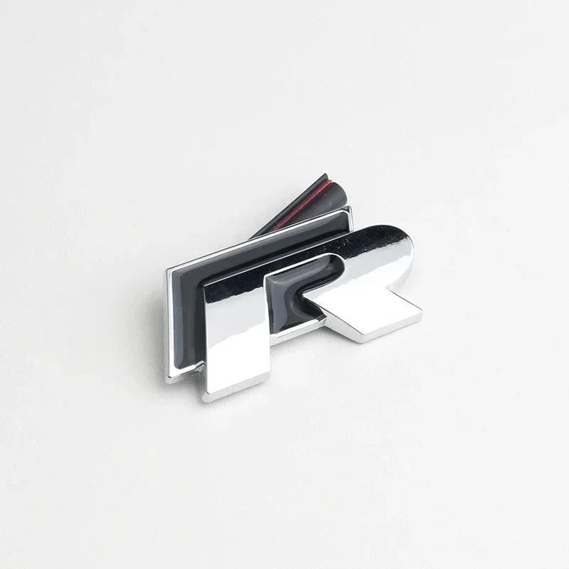 WHAQY1 VW 2026 Hot 3D Car Badge Decal Grill Side Rear Trunk Emblem Sticker for Volkswagen Rline R Logo Polo Passat B5 B6 B7 Golf Jetta