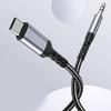 1 м плетеный нейлоновый аудиокабель USB C на 3,5 мм с повышенной прочностью и стабильностью сигнала