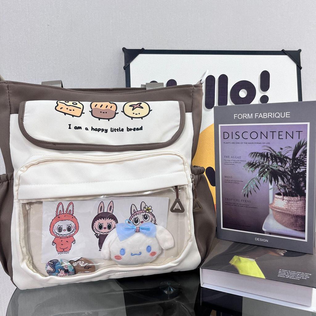 Японский стиль старшей школы, большая вместимость, ита-бэг – милый прозрачный рюкзак через плечо с аниме-куклой