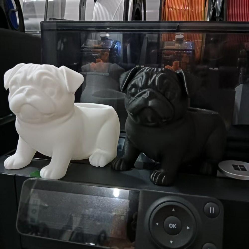 Funny Pug Shaped Planter Pot 3D Printed Dog Succulent Planter  Indoor Outdoor
