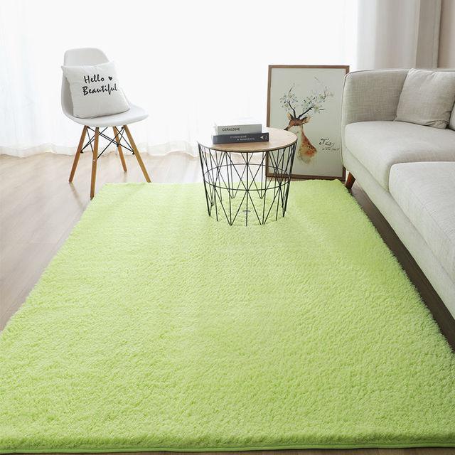 Современный толстый пушистый ковер для гостиной, журнальный столик, татами для спальни, нескользящий впитывающий белый напольный коврик, коврики для входа в ванную комнату