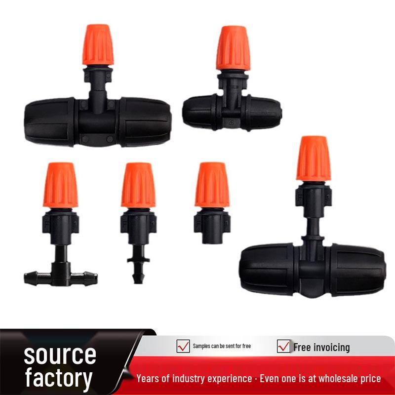 Orange Automatic Atomizing Sprinkler Head for Garden Irrigation - Flower Waterer, Drip Irrigation, Cooling, and Dust Removal Accessories
