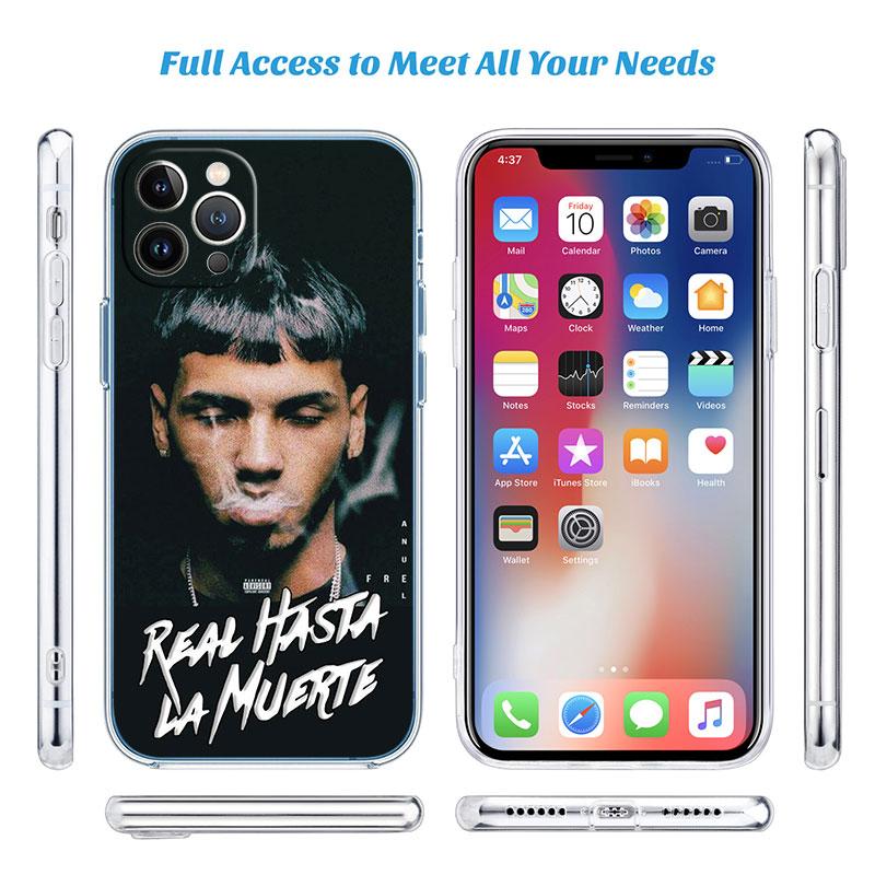 Anuel AA Transparent Phone Case for LG K22 K30 K40 K40S K41 K42 K50 K50S K51 K51S K52 K61 K62 K71 K92 Q61