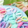 Clear Jewelry Making O Shape Chain Beads Solid Color 300Pcs 11*16mm DIY For Fashion  Beads