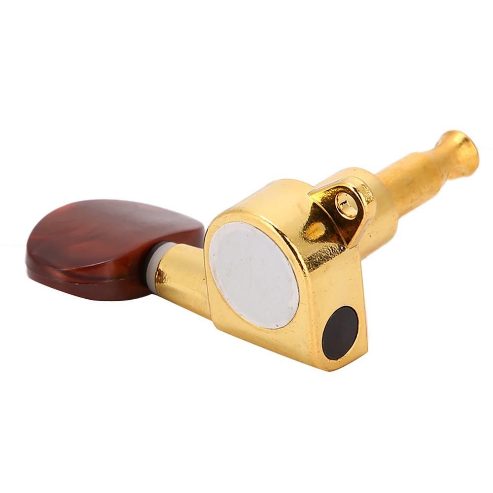 6PCS Semi-Closed 3L3R Tuning Pegs Golden Tuning Keys Professional Guitar Tuning Pegs Guitarists