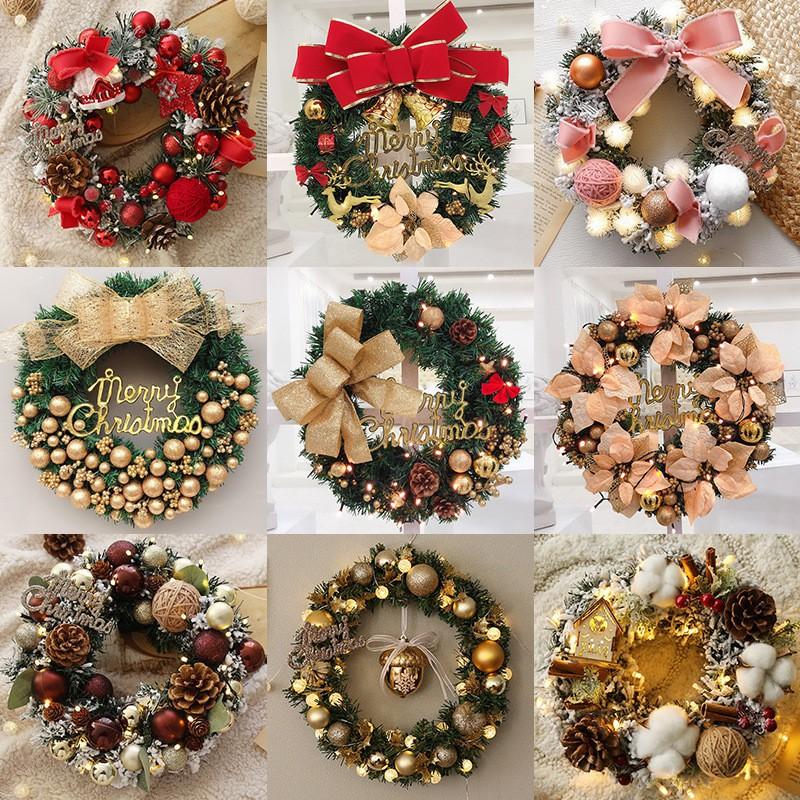 Christmas Wreath Decorations Door Window Display Holiday Party Home Garden Ornament