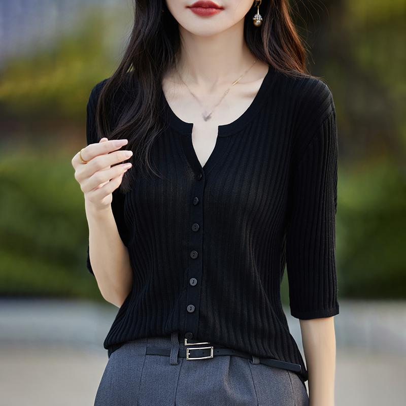 Женский легкий кардиган из 50% шерсти и 50% шелка Mulberry — универсальный трикотаж на все 4 сезона для комфорта и стиля в любое время года