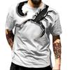 Men T-shirts Classic Animal Scorpion 3d Printed Summer Fashion Quick Drying Short-sleeved Hip-hop Shirt Streetwear Unisex 2023