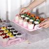 Rectangle Cupcake Carrier Transparent Cupcake Containers Bakery Tool Cupcake Storage Box  Picnic