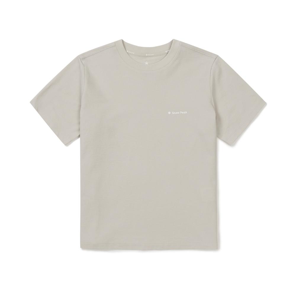 [Snowpeak] Sorona Women's Semi-Crop Short Sleeve T-Shirt Sand Beige (S26MWFTS05)