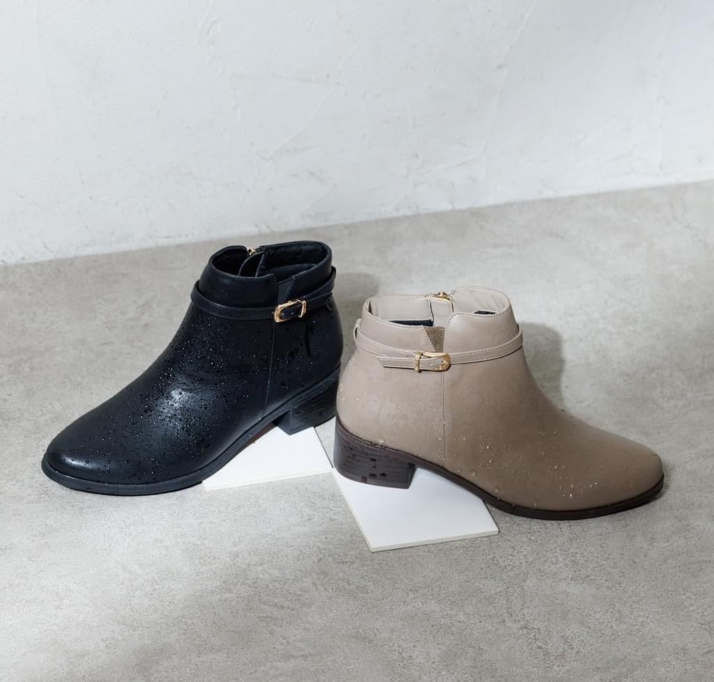 Himiko Rain 235 Water-Resistant Belt-Design Boots/634401/Oak