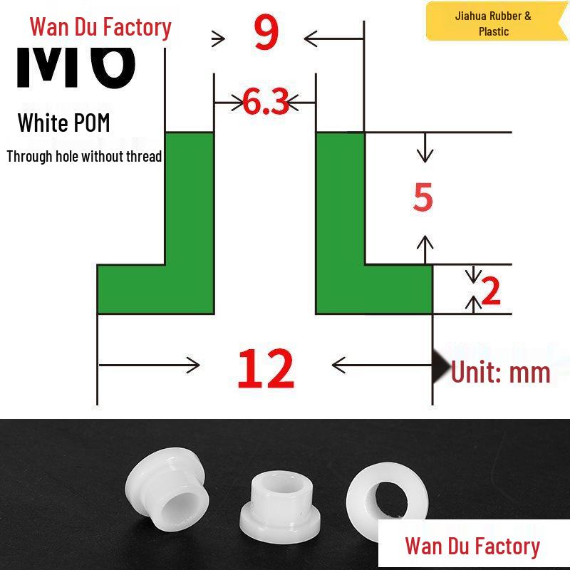 T-Shaped Nylon Insulating Bushing Spacer for M3-M35 Threads
