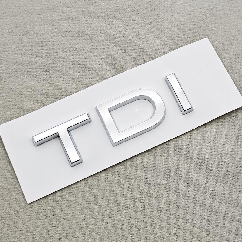 3D ABS Chrome Black Car Letters Rear Trunk Badge Sticker Logo 3.2 3.6 TDI Emblem Decals For qaz16 3.2 3.6 TDI Auto Accessories