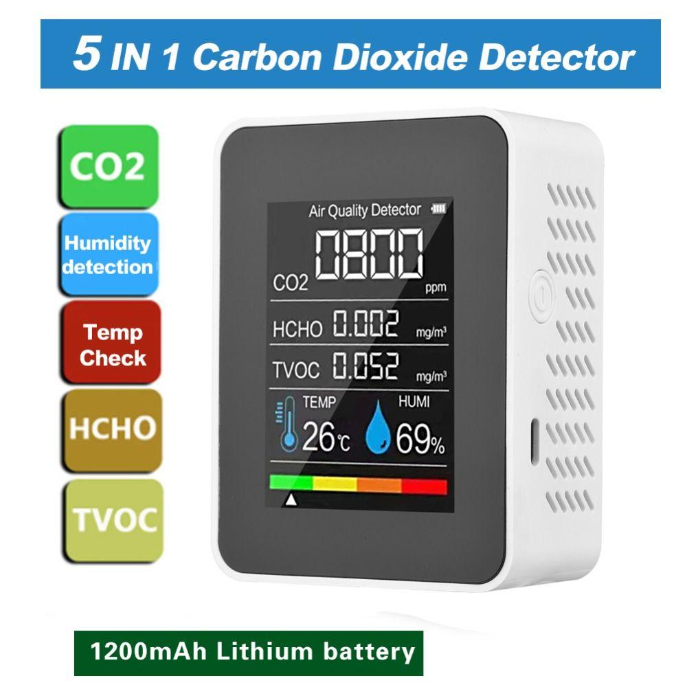 Внутренний HCHO CO2 TVOC Тестер Интеллектуальные мониторы формальдегида Дом, Школа, Гостиница, Офис