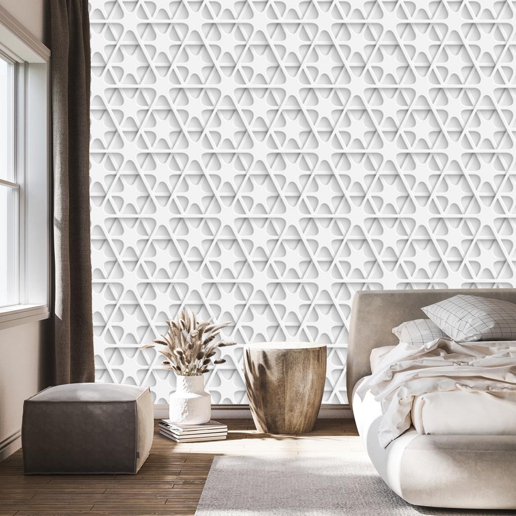 Wallpaper Modern Geometric Pattern for Living Room and Bedroom 50x1000