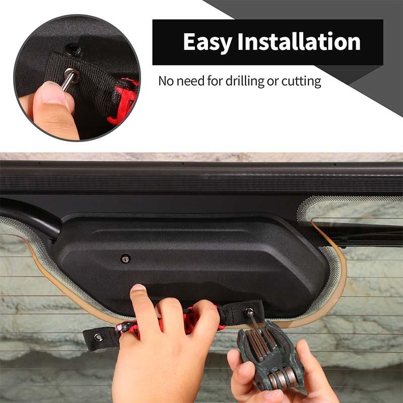 Ca ручка для стекла задней двери для Jeep Wrangler JL 2018 Up Аксессуары для интерьера