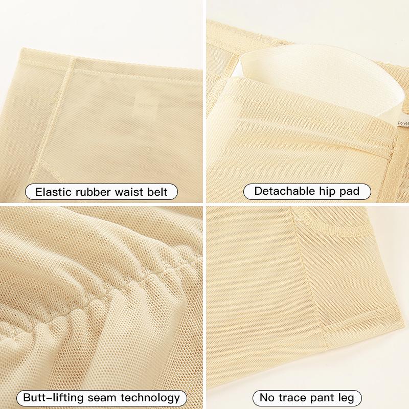 Женские брюки с эффектом увеличения бедер, подтягивающие ягодицы и контролирующие живот, со вставками из губки - Дышащая сетка, большие размеры, корректирующее белье