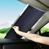 1pc Automatic Retractable Folding Sunshade UV Resistant Car Sunshade Windshield Foldable