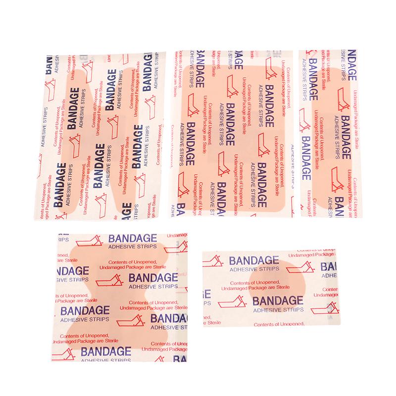 60Pcs Band-Aids Waterproof Breathable Cushion Adhesive Plaster Wound Hemostasis Sticker Band First Aid Bandage Medical Patch