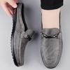 Мода Модный Бренд Мужская Дышащая и Нескользящая Повседневная Обувь для Лета Новая Мужская Удобная Кожаная Сумка Носок Мягкая Подошва Полушлепанцы