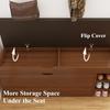 Shoe Cabinet Stool Household Entrance Wooden Shoes Changing Benchs Cabinet Seat Stools Integrated Large Capacity Shoe Rack Bench