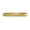Peridot Half Eternity Design Band Ring -Sterling Silver