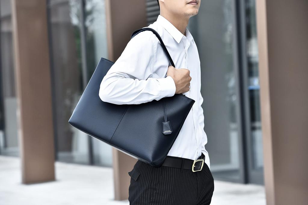 Сумка-тоут Деловая сумка Большая вместительная сумка Изысканная элегантная кожа [FSD.WG] Мужская