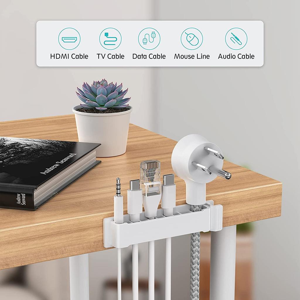 Кабельный органайзер, держатель для проводов, гибкая намотка USB-кабеля, аккуратные силиконовые зажимы для мыши, клавиатуры, защита для наушников