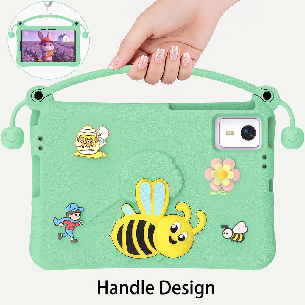 Shockproof Tablet Case with Stand and Handle, Washable EVA Foam Kids-Friendly Protective Cover Fits for , , , 11-inch