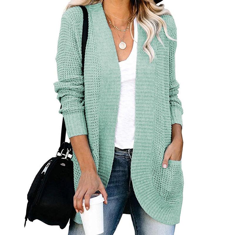 HNXC Women's Fashion Casual Autumn Winter Long Sleeve Cardigans