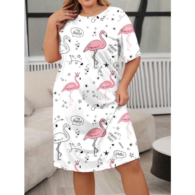 HNXC Женская мода лето весна повседневные платья с коротким рукавом и круглым вырезом