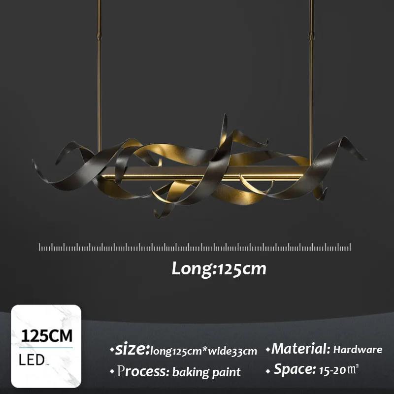 Постмодернистский подвесной светильник на острове, роскошные светодиодные металлические подвесные светильники, скандинавские люстры для бара и стойки регистрации, простые железные лампы