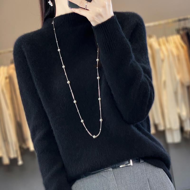 Женский кашемировый свитер Qinghe кашемир 30% кашемир 70% шерсть осенне-зимний пуловер теплый и модный