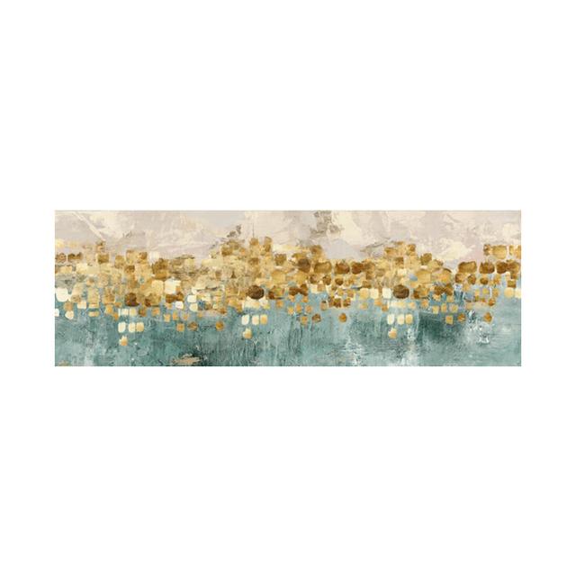 Modern Abstract Oil Painting Posters and Prints Canvas Painting Wall Art Golden Money Beach Living Room Decoration Pictures