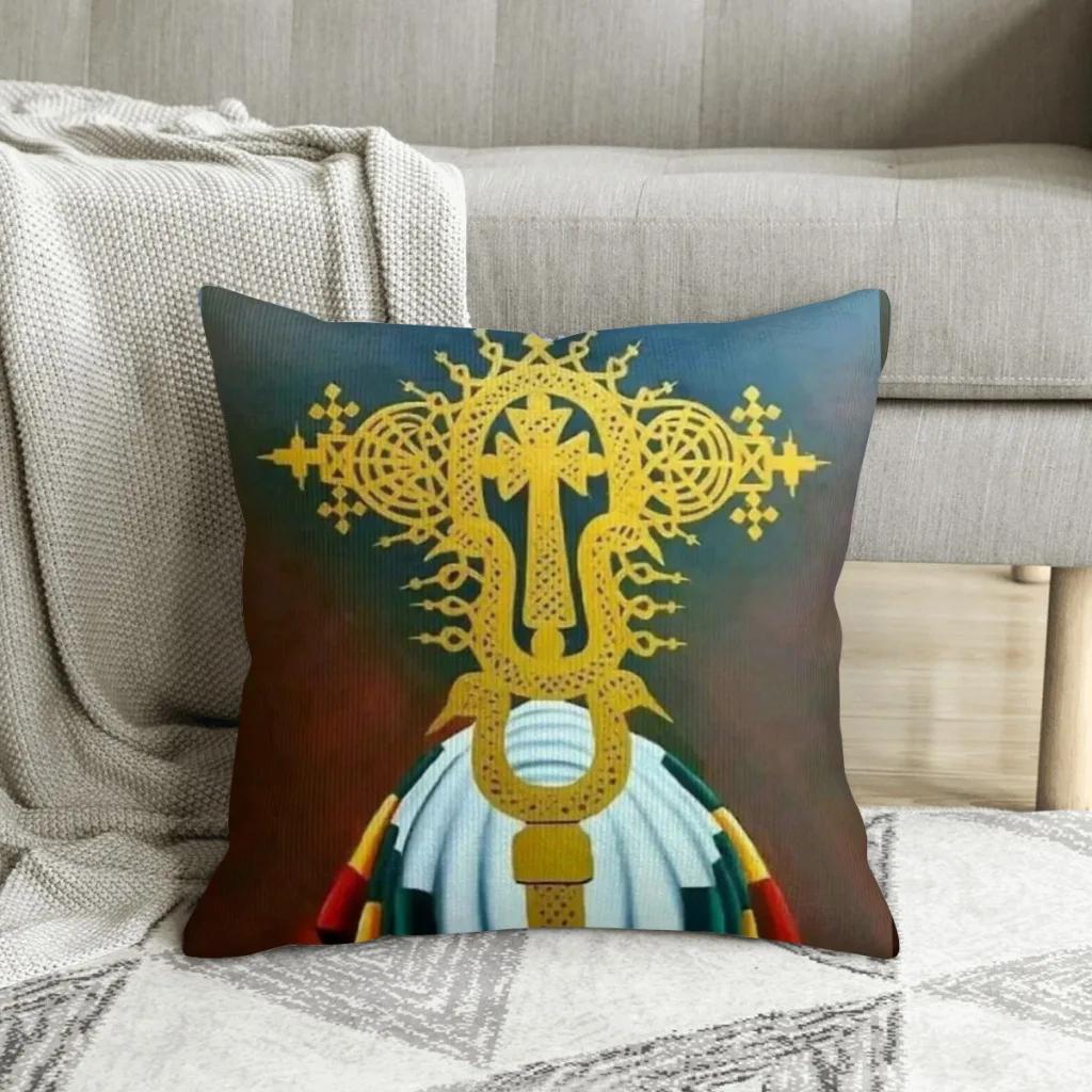 Cool Cojines Ethiopian Cross Throw Pillow Case Cushion Covers Home Sofa Chair Decorative Backpack