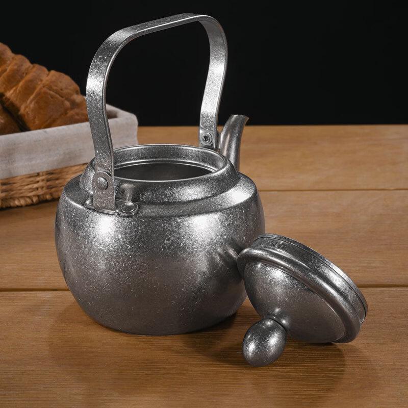 Винтажный промышленный чайник для чая и кофе из нержавеющей стали 1,5 л