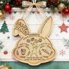 Easter Bunny Treat Tray Rabbit Shape Wooden Serving Tray Fruits Candies Desserts Appetizer Snacks Food Tray Charcuterie Board