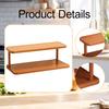 Полка для хранения, 2-ярусная, для кухонных шкафов, чашек и парфюмерии, офиса, спальни, скульптур, игрушек