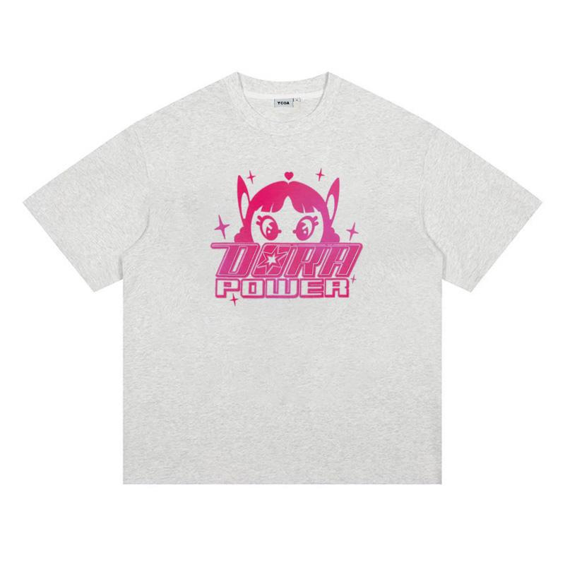 Unisexs TShirt DORA POWER Tees Cotton Graphic Vintage Oversized Harajuku Short Sleeve Tops Y2k Streetwear Korean Popular Clothes