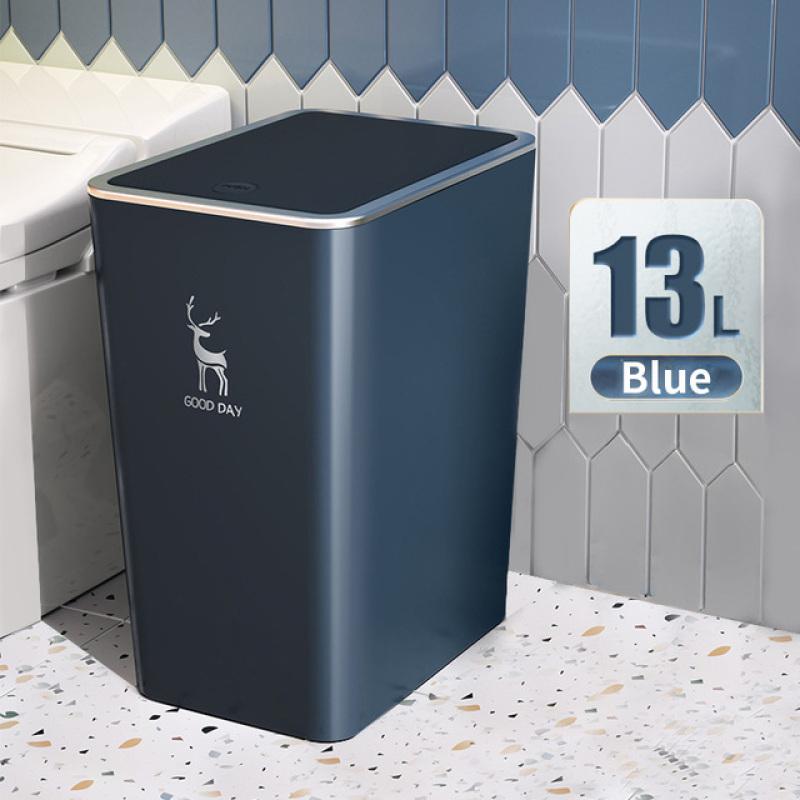Прямоугольный мусорный бак для кухни, ванной, туалета, мусорный бак для гостиной с крышкой, мусорное ведро, скандинавское мусорное ведро, 9л, 13л