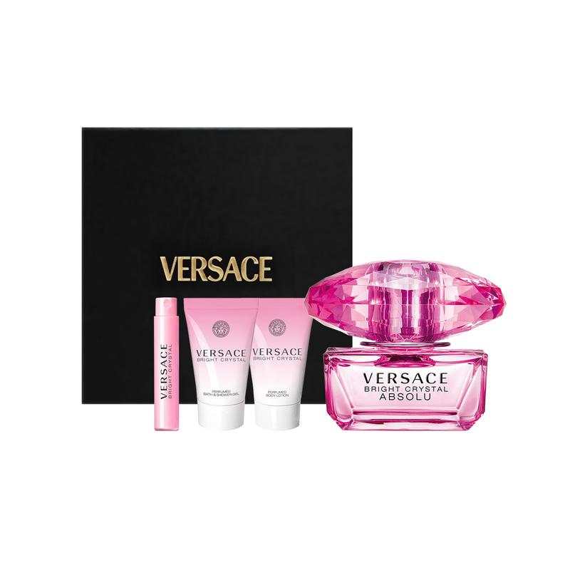 Versace 28315082-Розовый Алмаз Zhenzhi Женская туалетная вода 50 мл + Пробник 1 мл + Гель для душа с кристаллами 25 мл + Лосьон для тела с кристаллами 25 мл