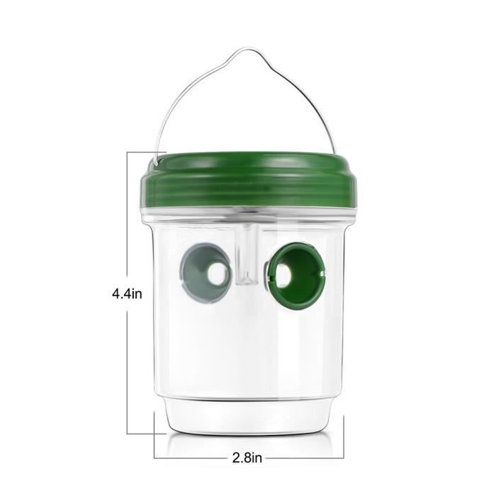 Piège à Mouche, Guêpes et Moustique; Attrape Anti-Insectes, Frelons - Solaire avec Lumière LED