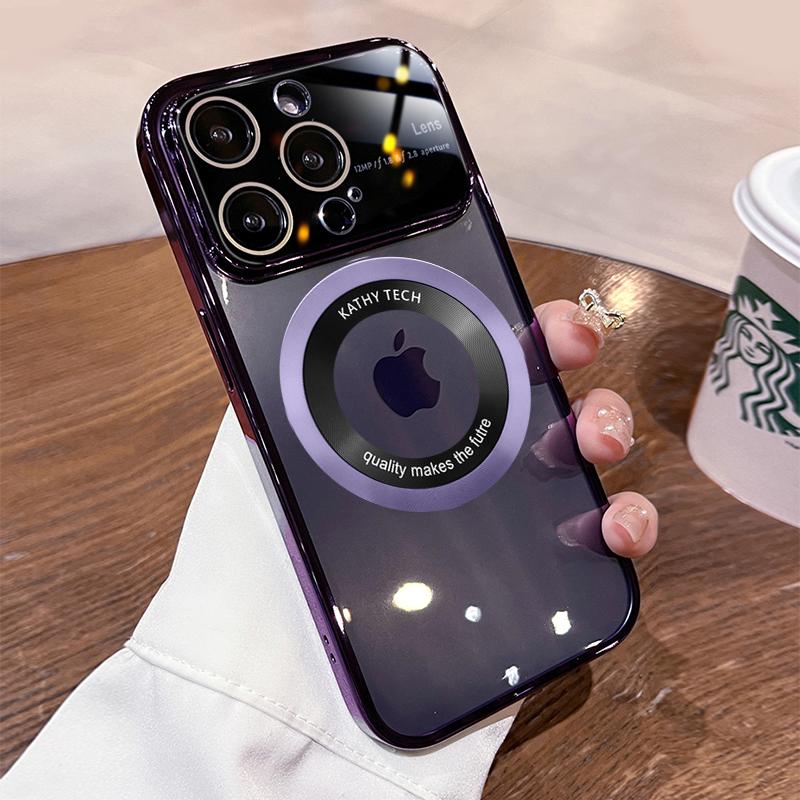 Защитное стекло для линз Magsafe, магнитный чехол для IPhone 13 12 14 Pro Max Plus, тонкий прозрачный чехол для беспроводного зарядного устройства