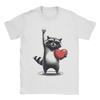 Funny Raccoon Rock On Unisex Women Valentines Day Cotton T Shirt For Unisexs Summer  Classic TShirts Plus Size Casual Clothes