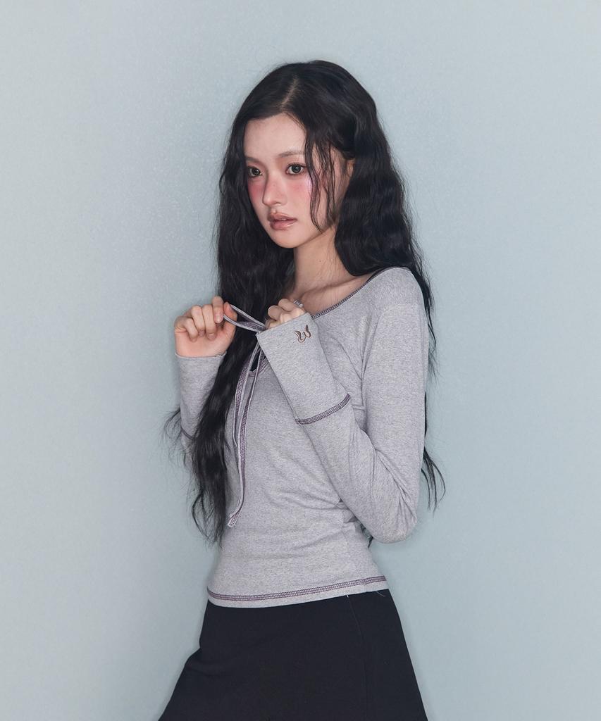 Лента Mileko Stitch T Серая