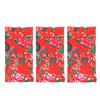 3 Pcs Face Cover Scarf Sun Proof Quick Dry Red Flower Printed Neck Gaiter for Outdoor Activities